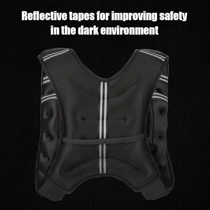 Adjustable Weighted Vest For Men Women Including Removable Training Weights