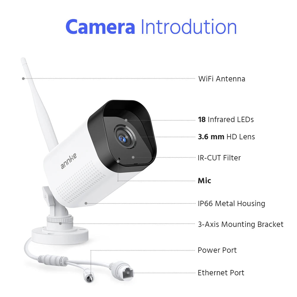 Annke Wireless Outdoor 5MP Security Camera WiFi Night Vision