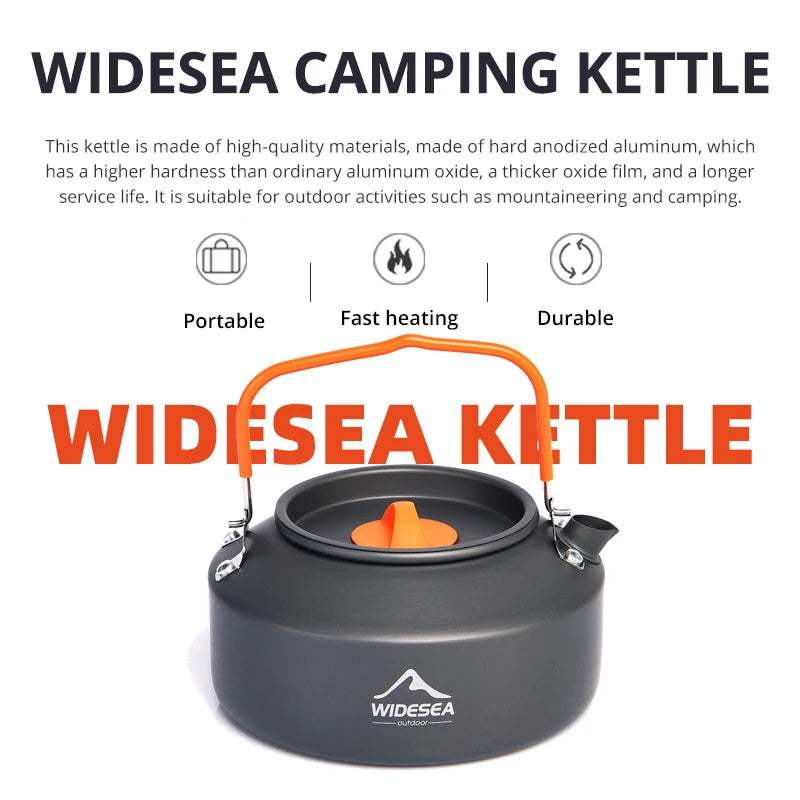 Widesea Outdoor Camping Cookware Set Lightweight Tableware Kit