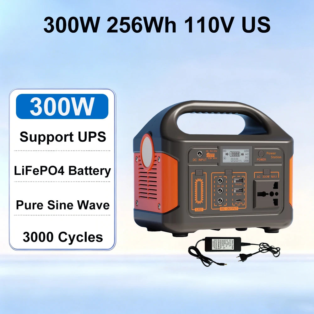 GaiaRay 500W Portable Power Station 4608Wh LiFePO4 Battery Solar Generator