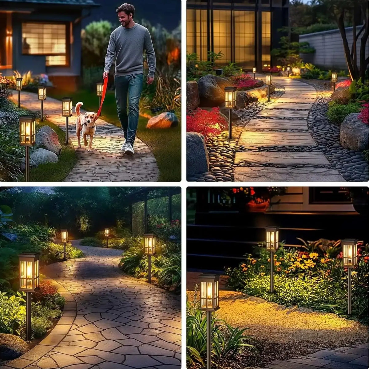 Solar Waterproof Pathway Light For Garden Landscape