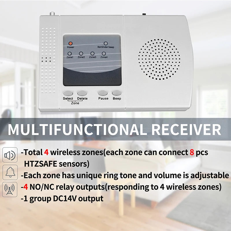 Htzsafe Solar Beam Sensor Driveway Alarm And Home Security