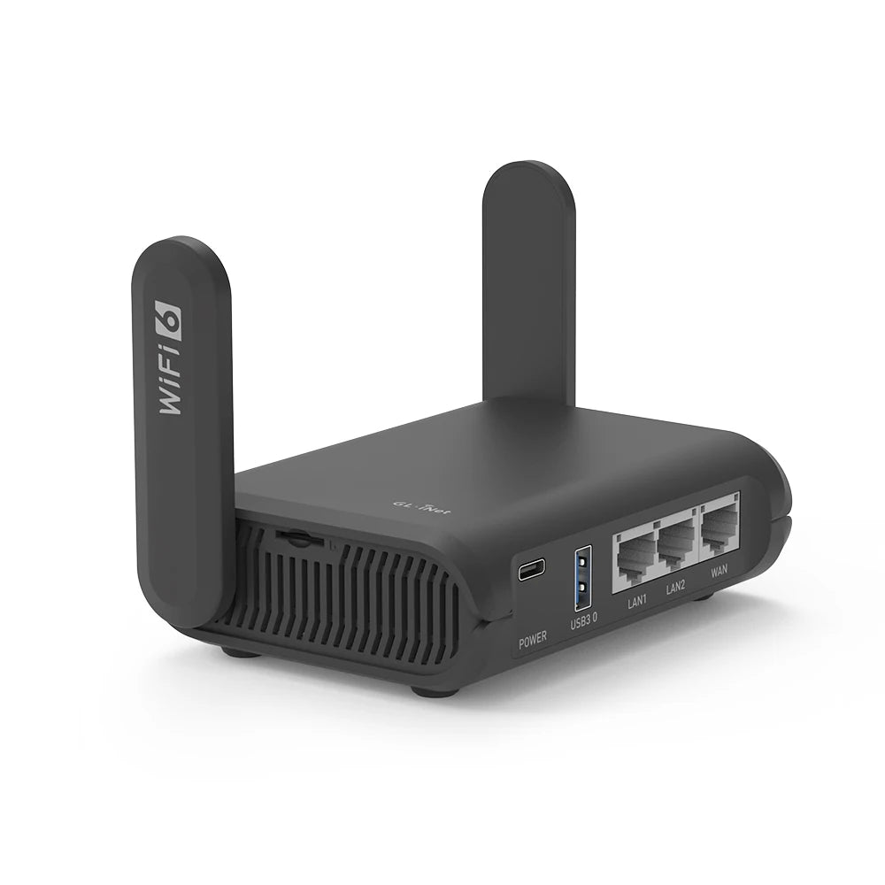 GLiNet Slate AX Secure Portable WiFi 6 Router For Business Travelers