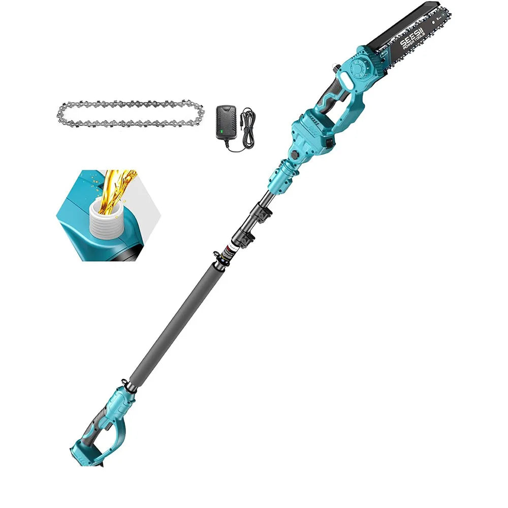 SEESII Brushless Cordless Pole Saw With Extension For Tree Trimming