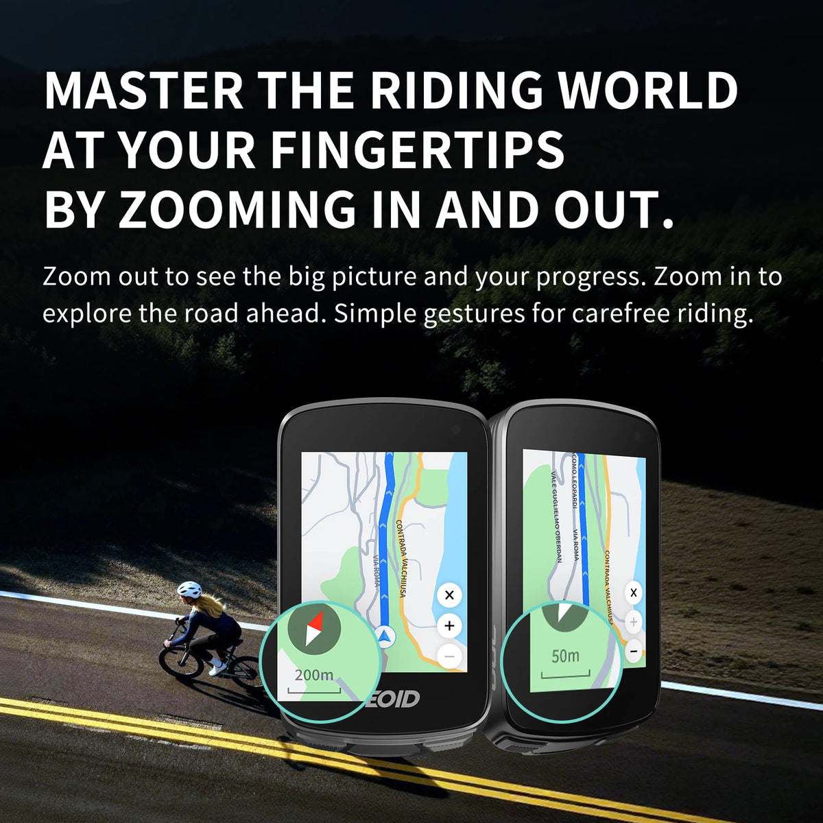 GEOID CC700 Pro GPS Bicycle Computer With 2.8 Inch Touchscreen Global Navigation