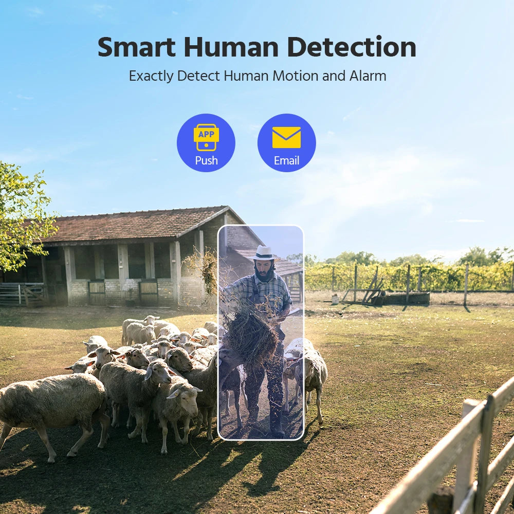 Annke 4MP Solar Wireless Security Camera PIR Motion Detection