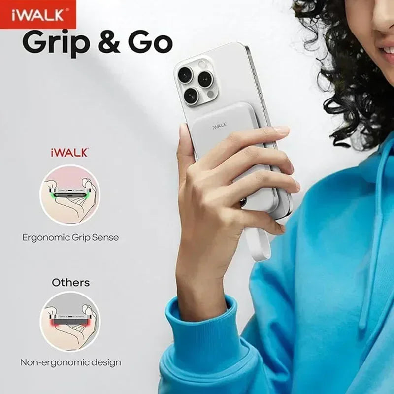 iWALK Magnetic Wireless Power Bank With Built In Fast Cable