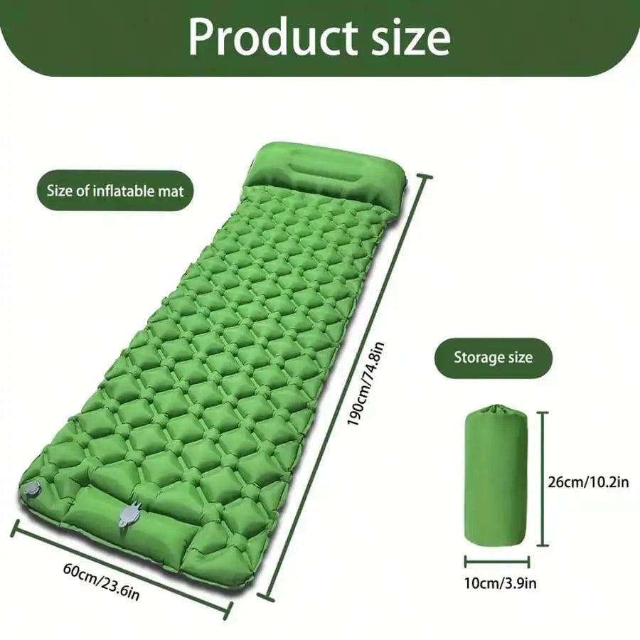 Ultra Lightweight Inflatable Camping Mattress With Built In Pump