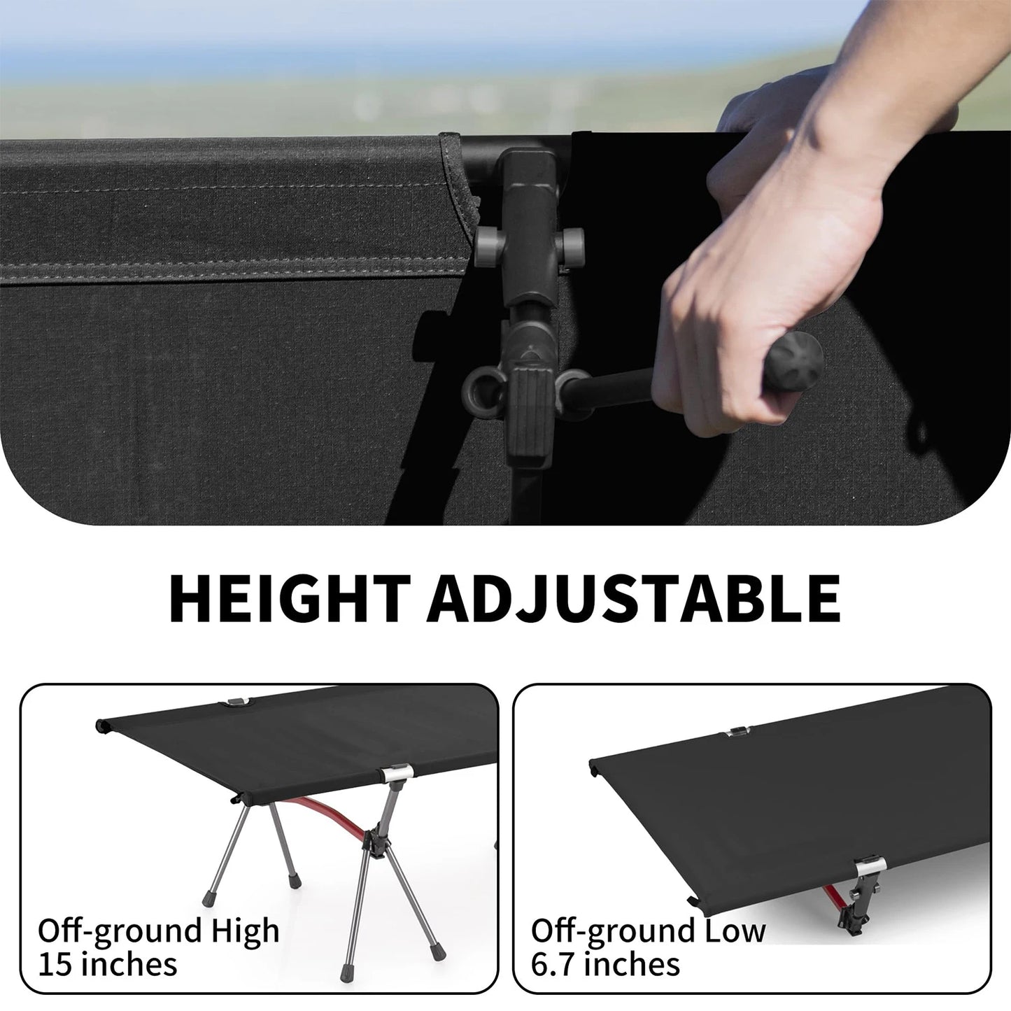 Westtune Ultra Light Aluminum Alloy Portable Folding Marching Bed