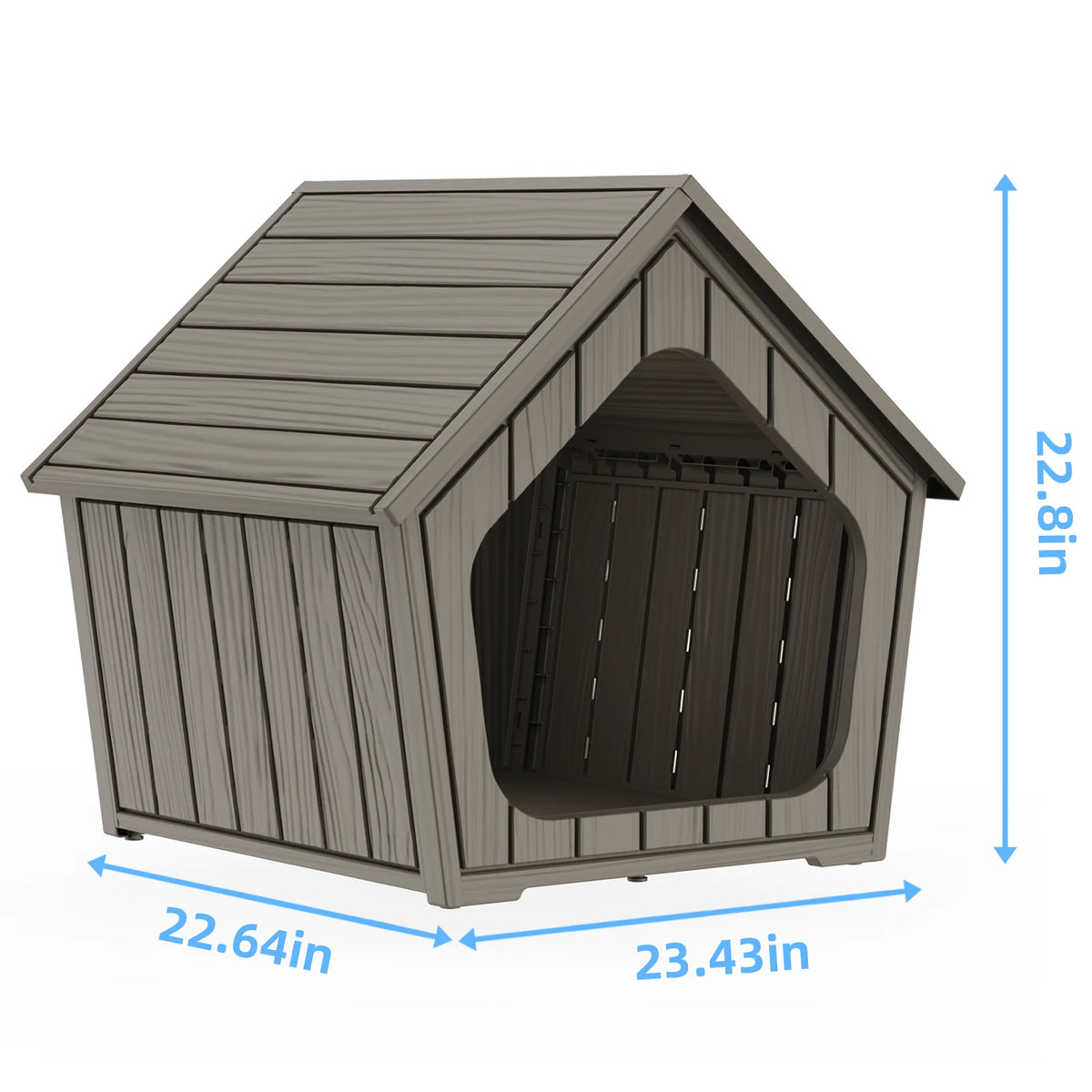 Waterproof Ventilated Plastic Dog House for Outdoor Shelter