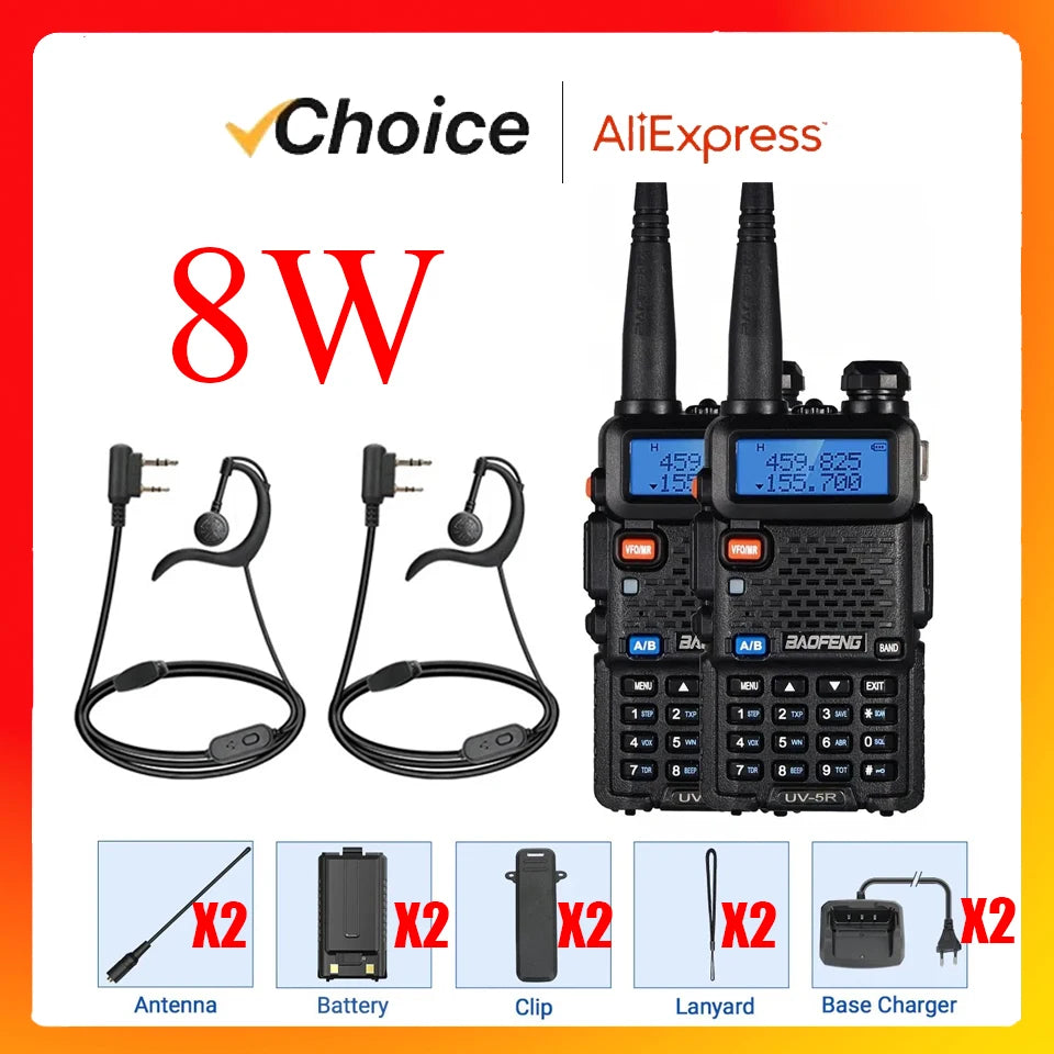 Baofeng Pro Dual Band Radio With Long Range For Hikers