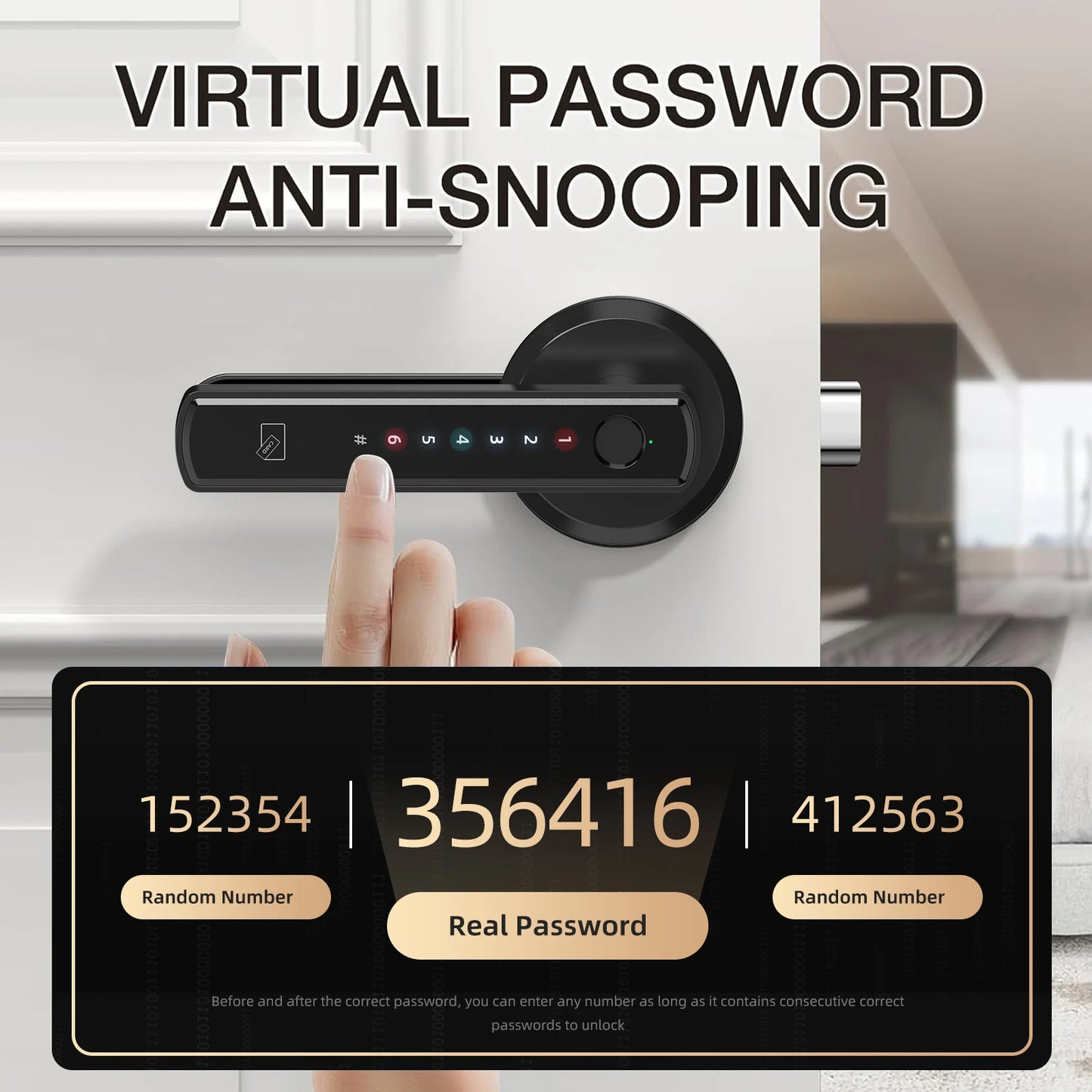 Viladepot Smart Door Lock With Fingerprint Keypad And App Control