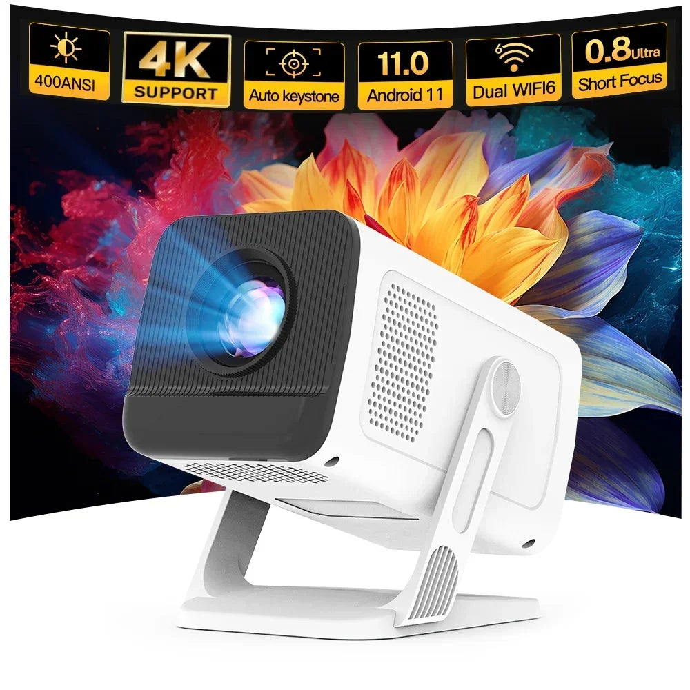 LynCast Mini Projector With WiFi 6 BT5.4 1080P 4K Support