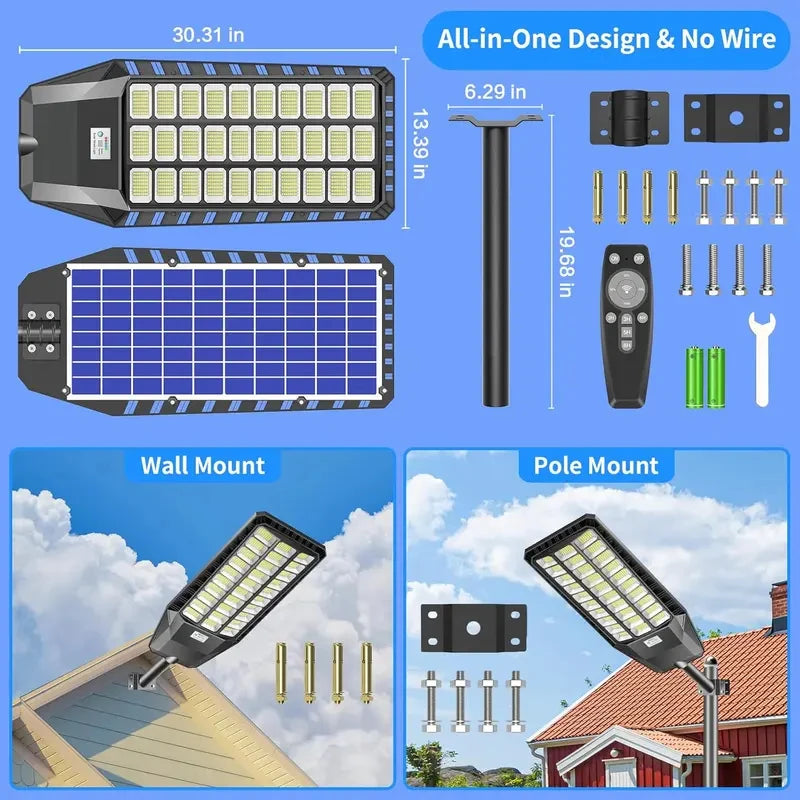 Solar Outdoor Security Light With Motion Sensor And Waterproof Led