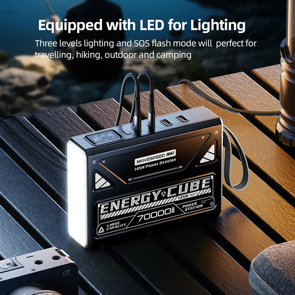 LED Camping Lantern 70000mAh Battery Emergency Light Outdoor