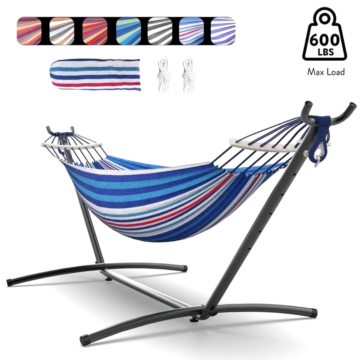 GYROOR Heavy Duty Adjustable Hammock With Stand For Couples