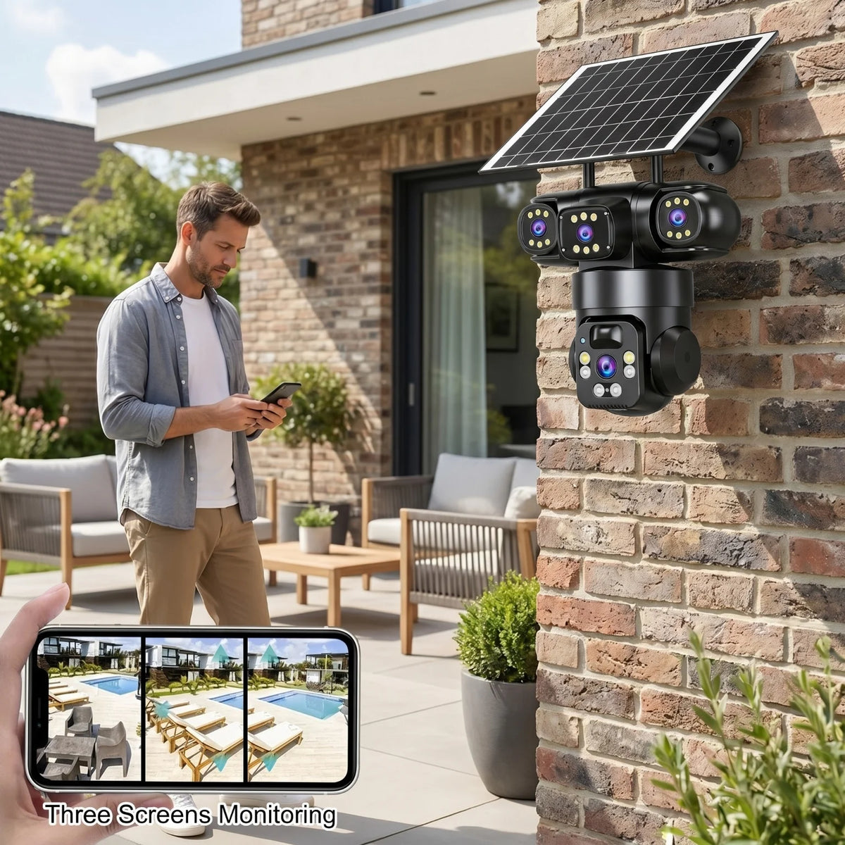 Solar 4G Wireless Outdoor Security Camera With Smart Motion Detection