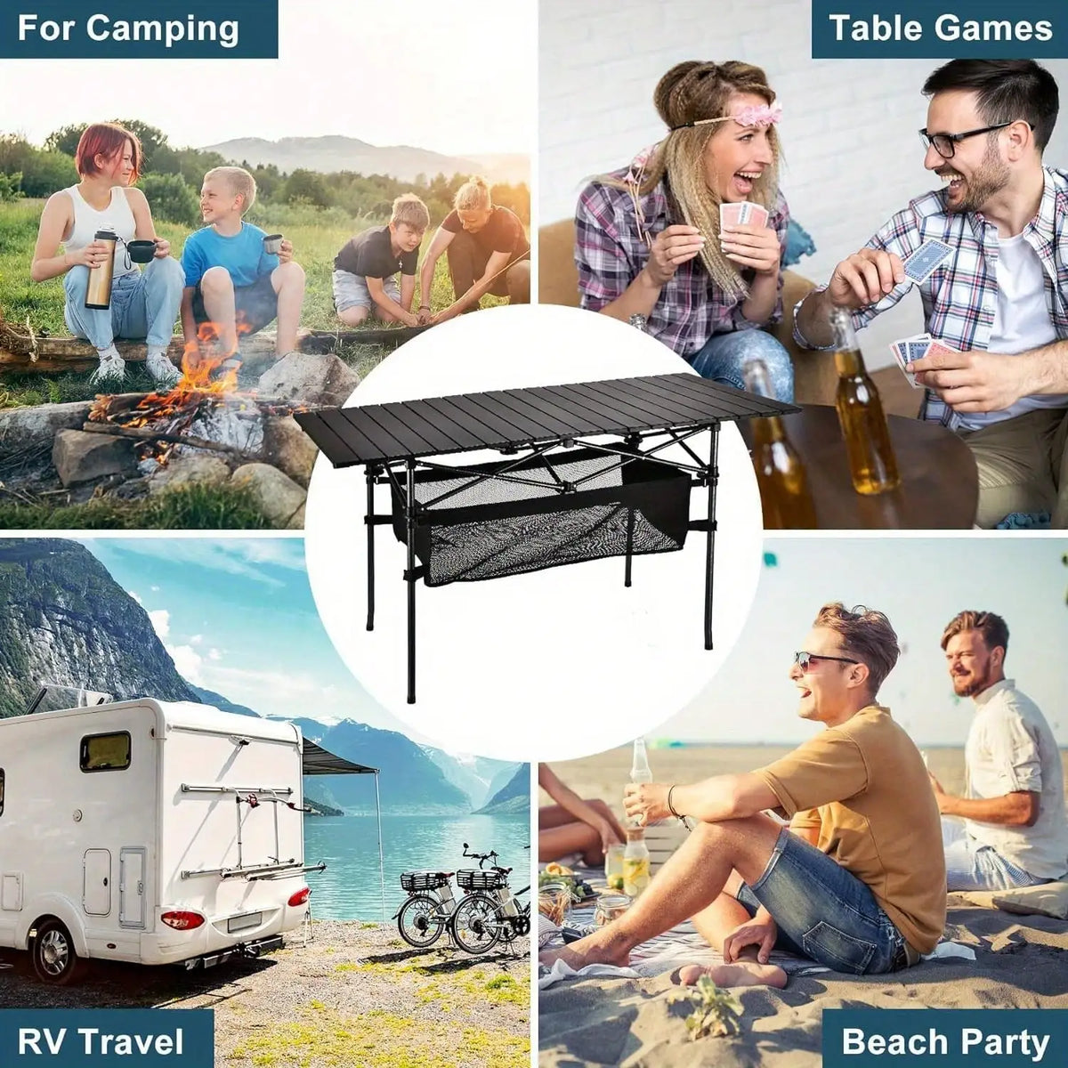 Aoran Outdoor Folding Aluminum Picnic And Camping Table