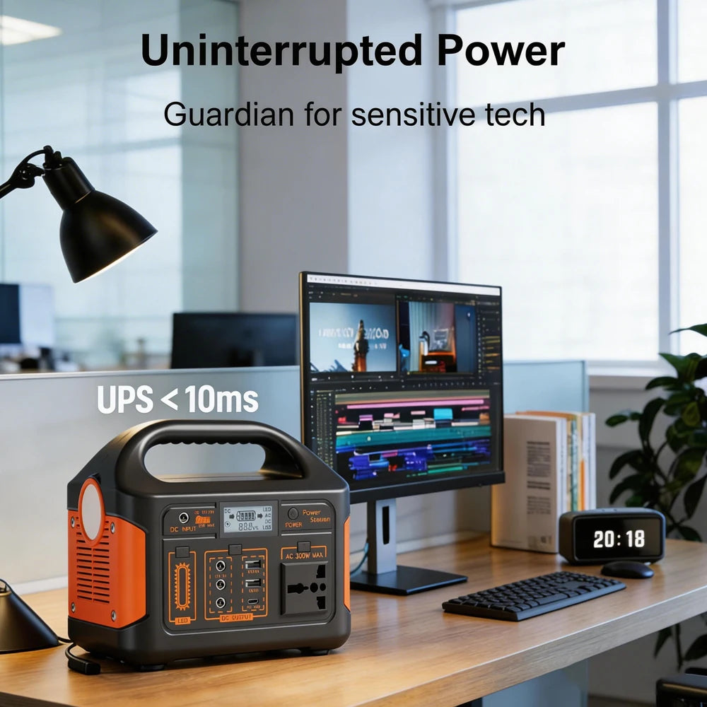 GaiaRay 500W Portable Power Station 4608Wh LiFePO4 Battery Solar Generator