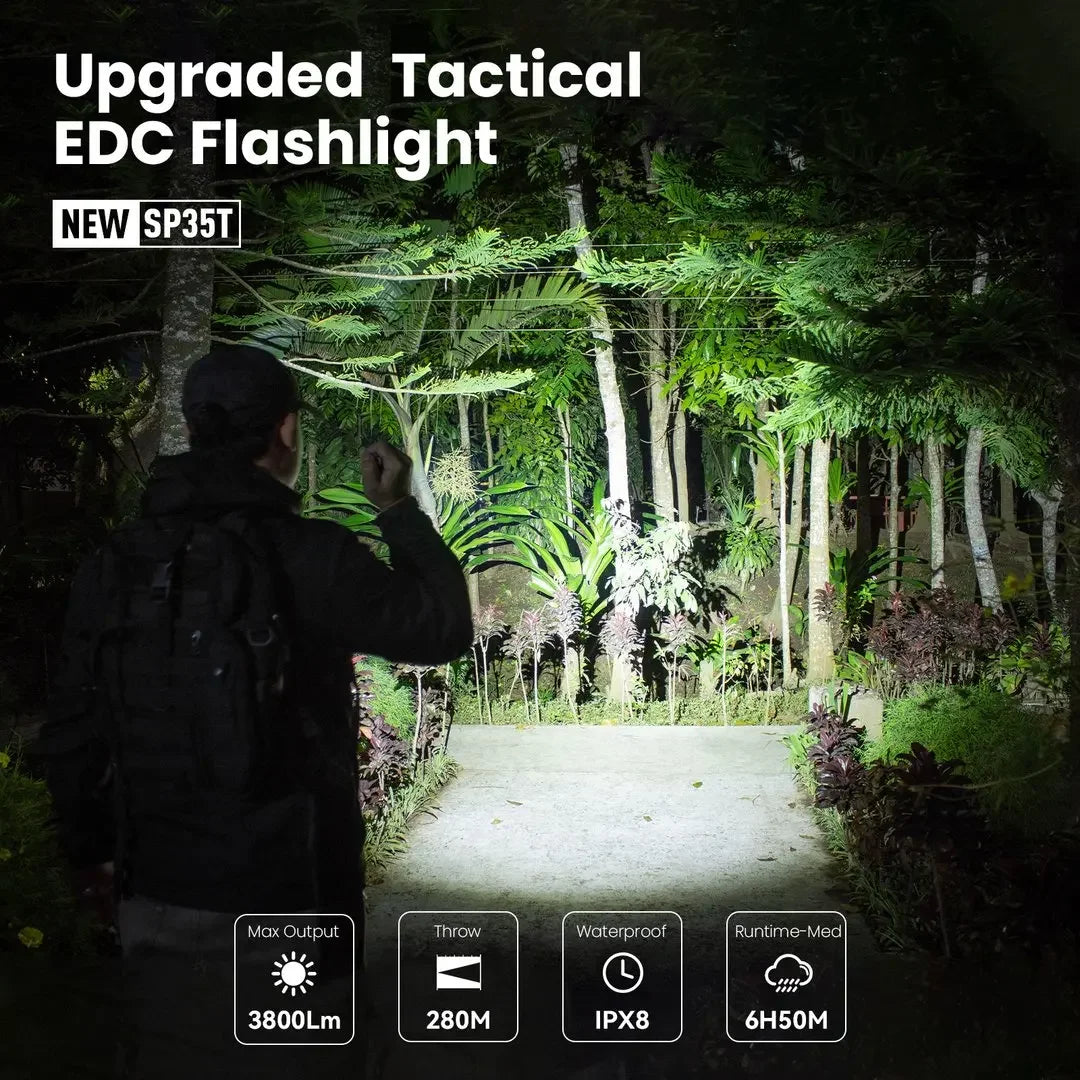 Sofirn SP35T 3800lm Rechargeable Tactical Led Flashlight
