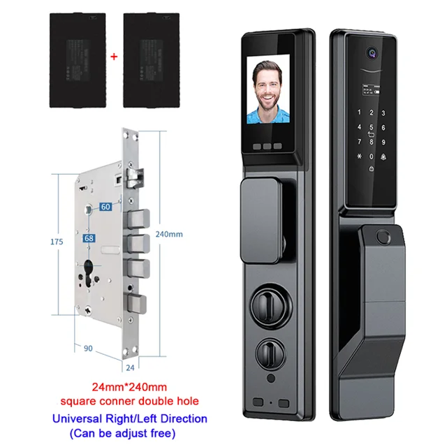 YKESDL Smart Fingerprint Door Lock With WiFi Camera And Password