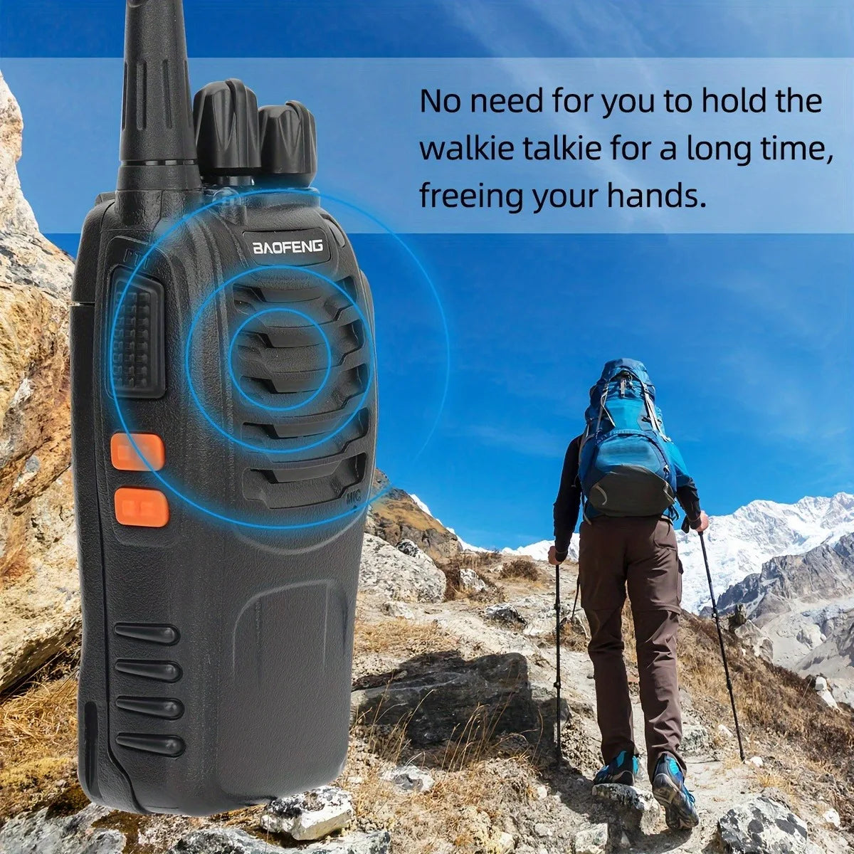Baofeng BF-888S Portable Two Way Radio With Extended Range For Hikers