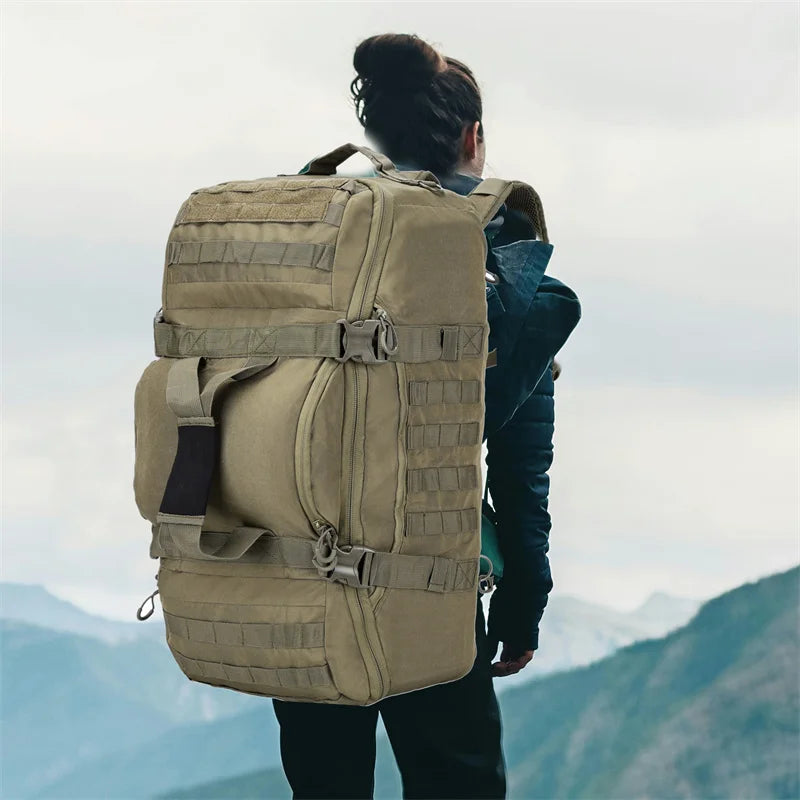 LQARMY Large Capacity Molle Tactical Hiking Camping Backpack