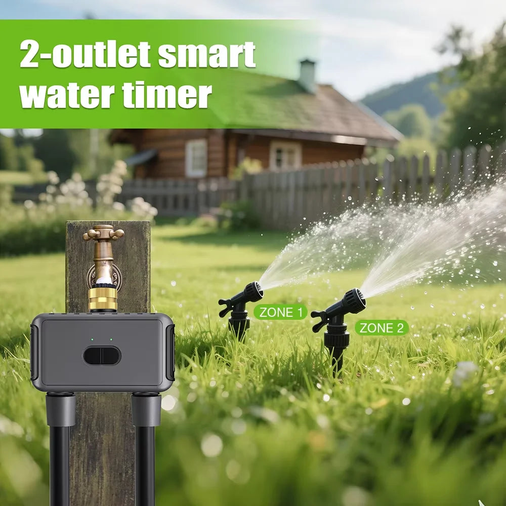 Insoma Wifi Automatic Garden Water Timer Dual Hose Controller