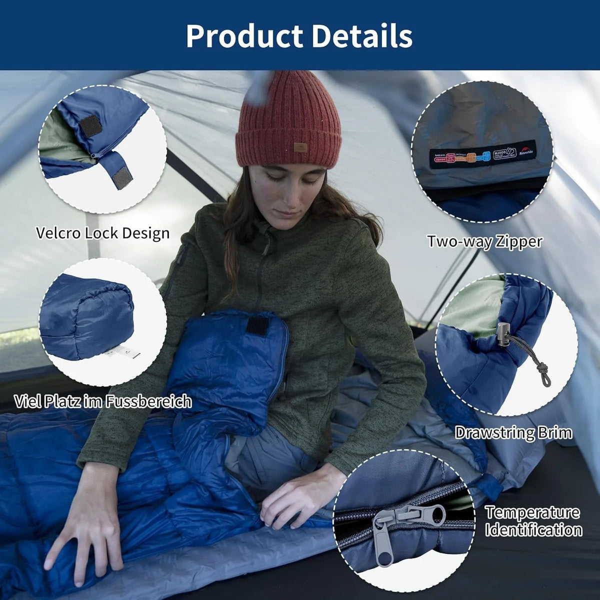 Naturehike Mummy Sleeping Bag for Warm Camping and Indoor Use