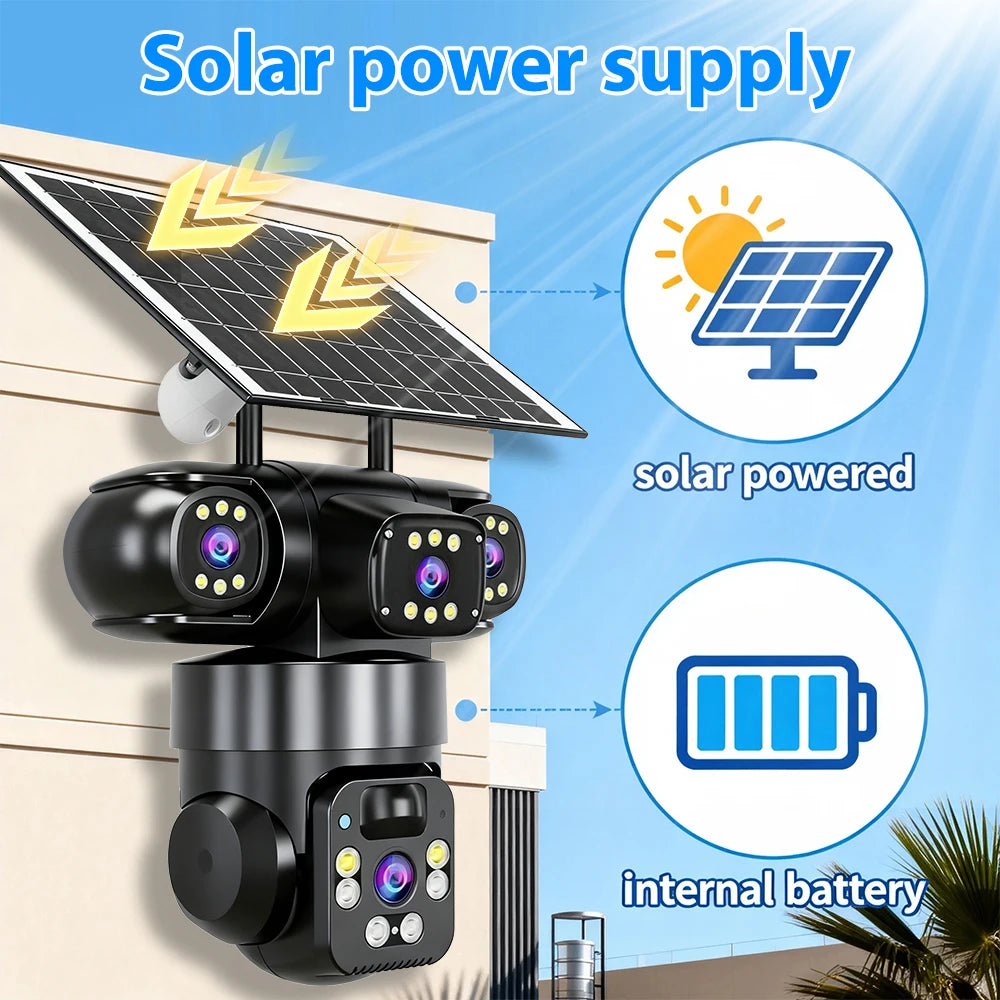 Solar 4G Wireless Outdoor Security Camera With Smart Motion Detection