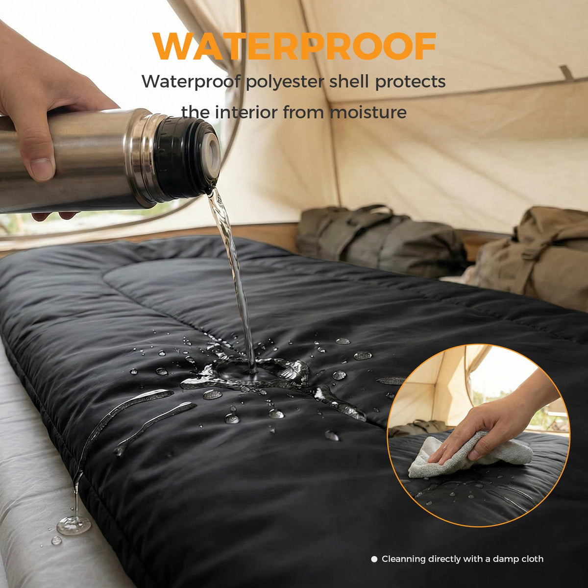 Double Sleeping Bag For Adults With Pillow Three Season