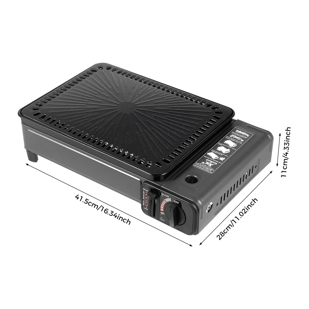 Portable Butane Grill Stove For Camping And BBQ With Case