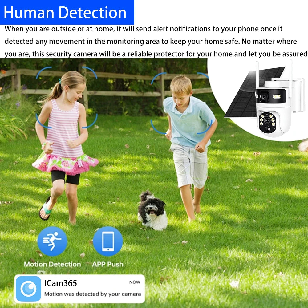 MvpSecam 8MP Dual Lens 4G PTZ Solar Outdoor IP Camera
