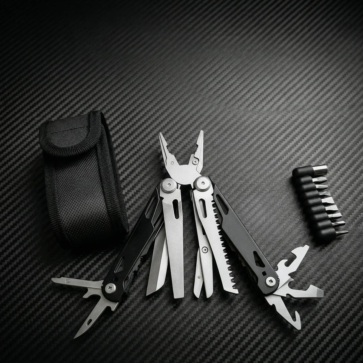 Compact 27 In 1 Stainless Steel Multitool Pliers For Camping