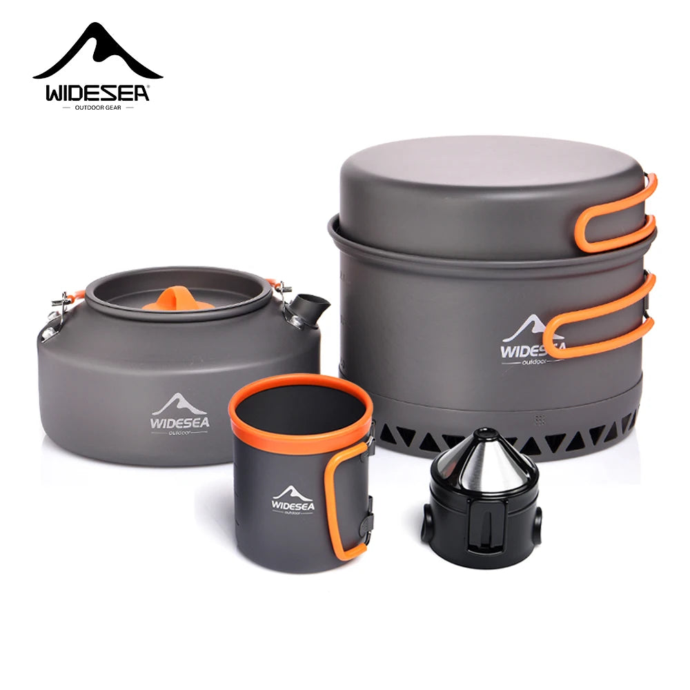 Widesea Outdoor Camping Cookware Set Lightweight Tableware Kit