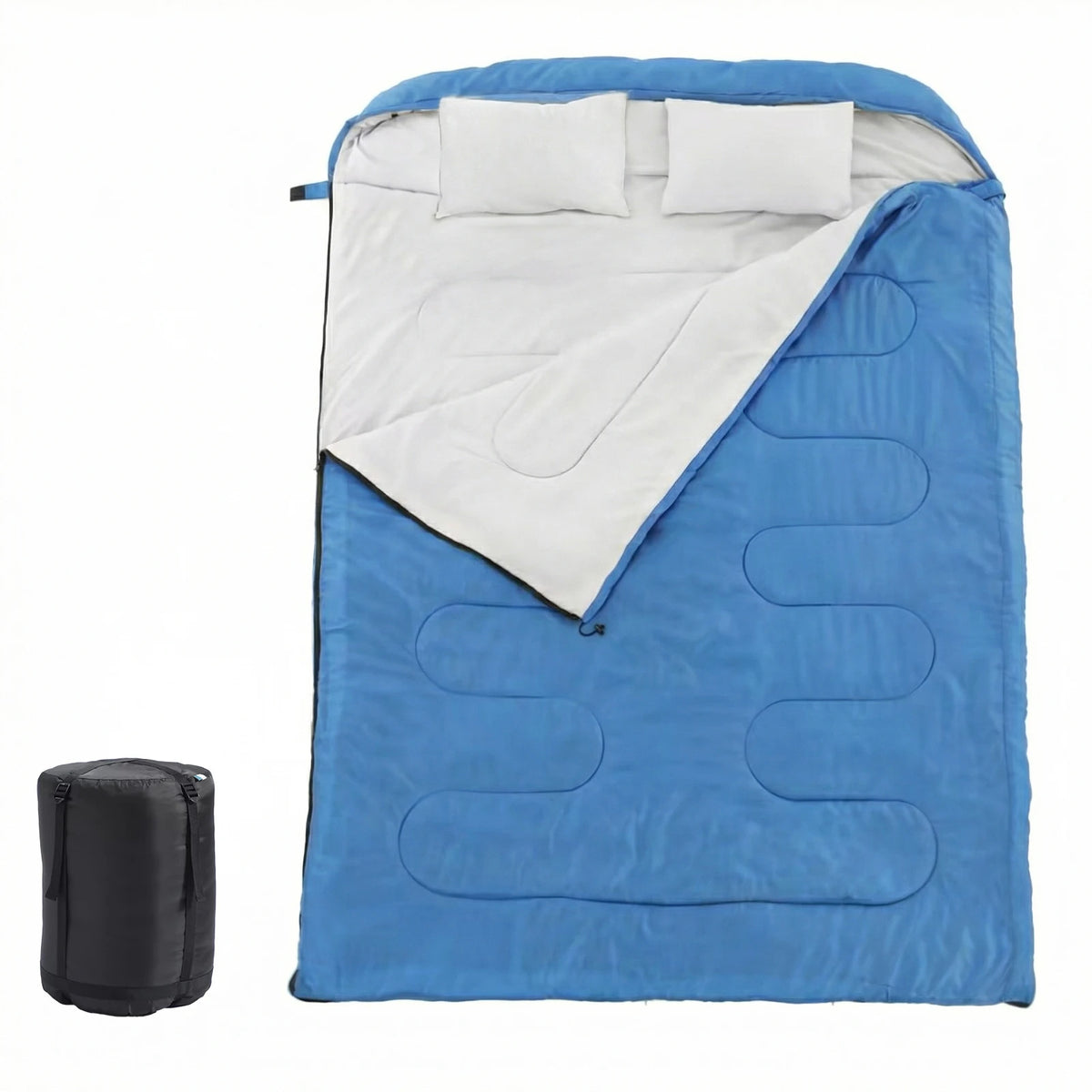 Double Sleeping Bag For Adults With Pillow Three Season