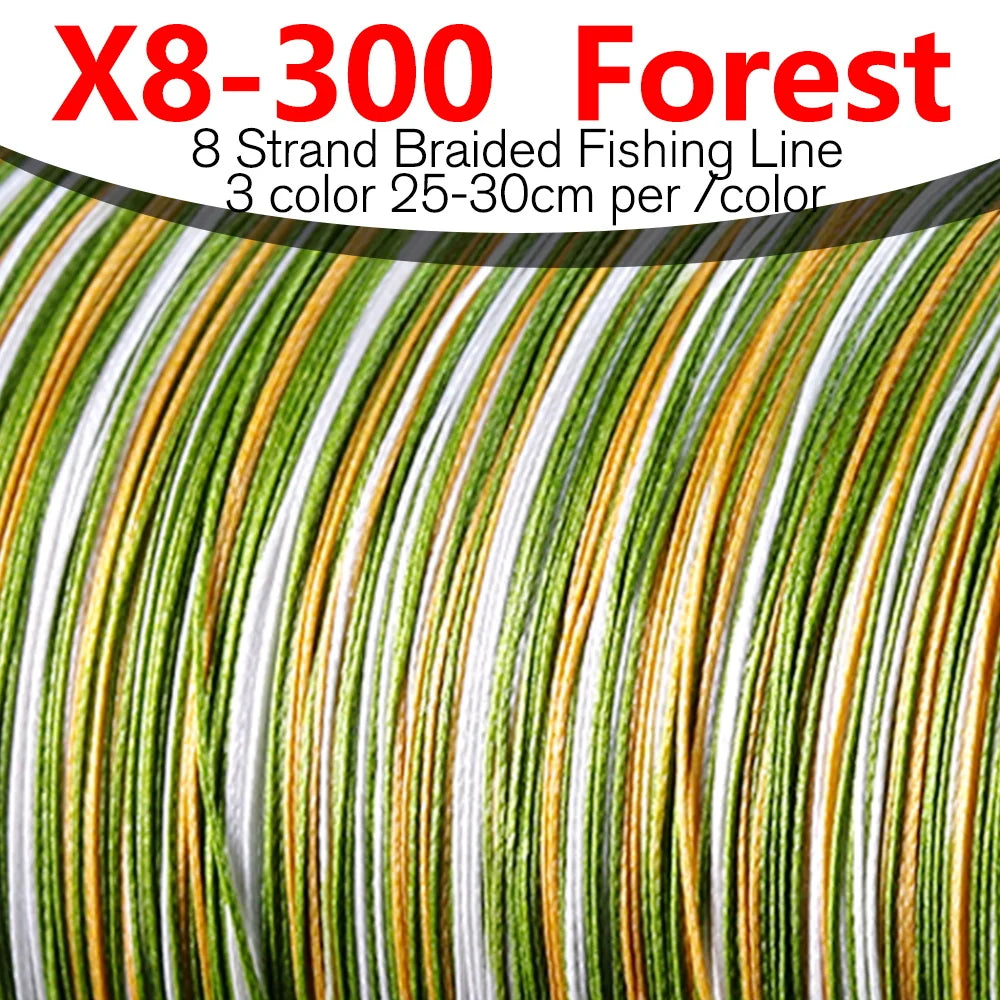 Bakawa 300M 8-Strand Braided Fishing Line For Saltwater Casting