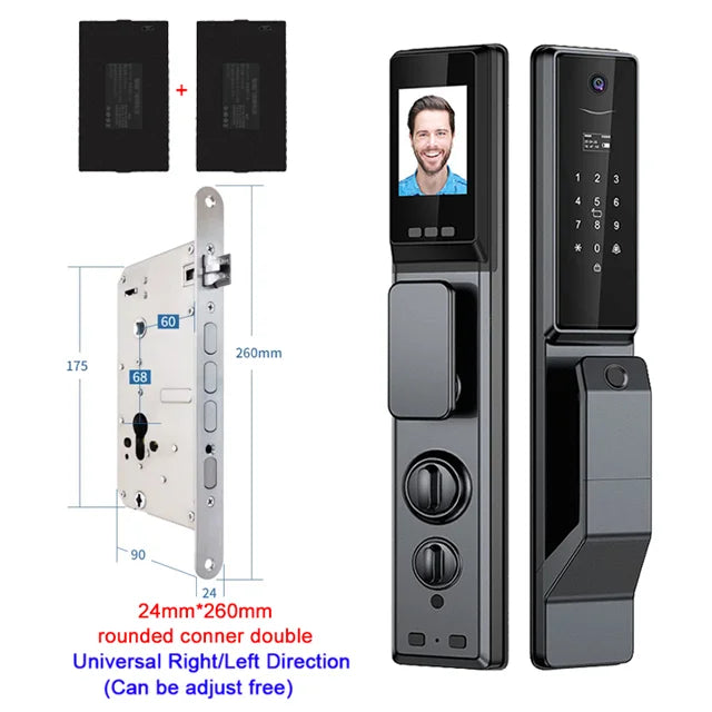YKESDL Smart Fingerprint Door Lock With WiFi Camera And Password