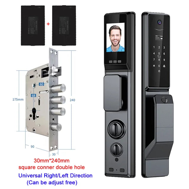 YKESDL Smart Fingerprint Door Lock With WiFi Camera And Password