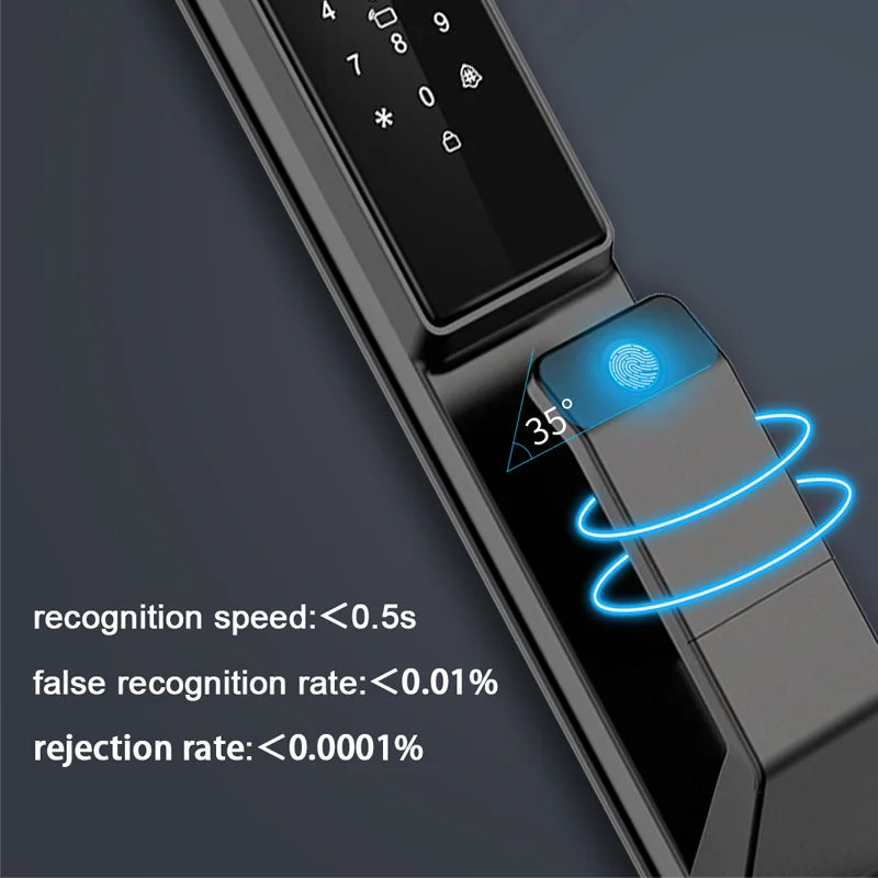 YKESDL Smart Fingerprint Door Lock With WiFi Camera And Password