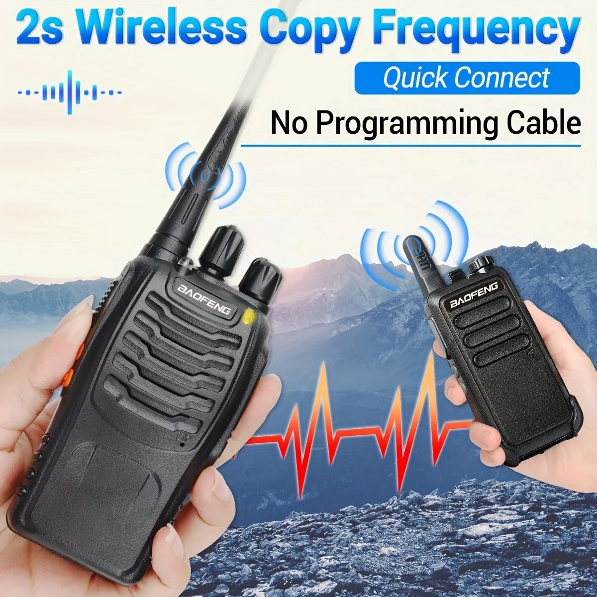 Baofeng BF-888S Portable Two Way Radio With Extended Range For Hikers