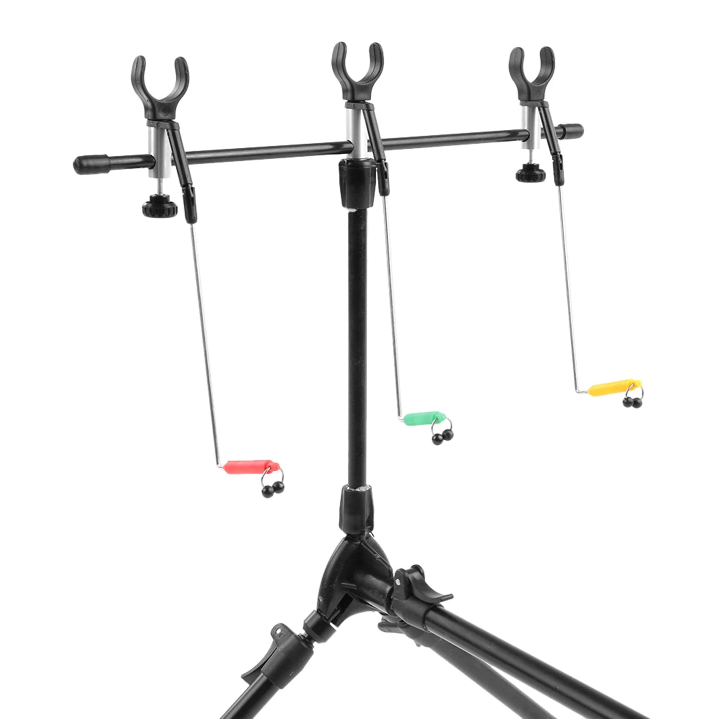 Lixada Adjustable Retractable Carp Rod Pod Stand With Bite Alarms