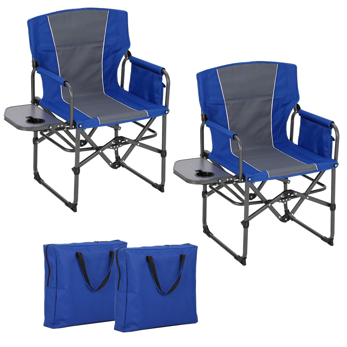 HiMISS Heavy Duty Folding Director Chair For Campers