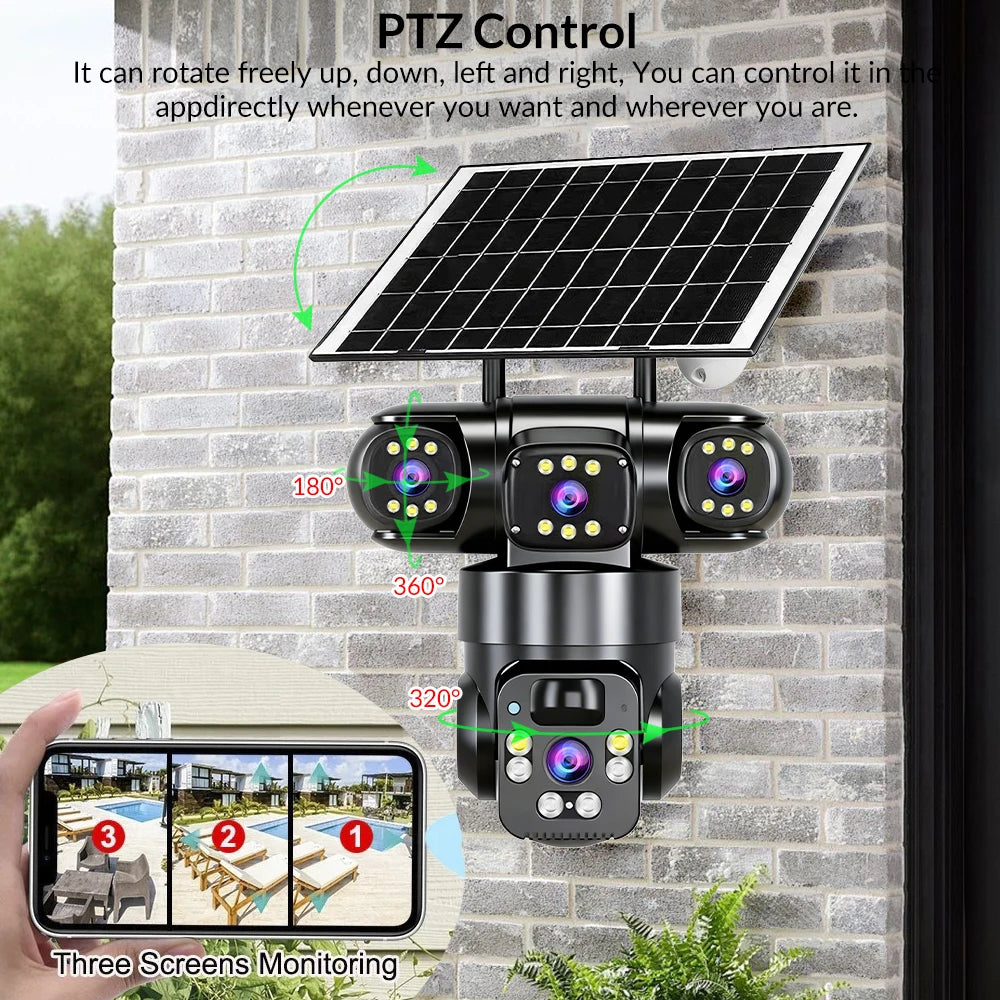 Solar 4G Wireless Outdoor Security Camera With Smart Motion Detection