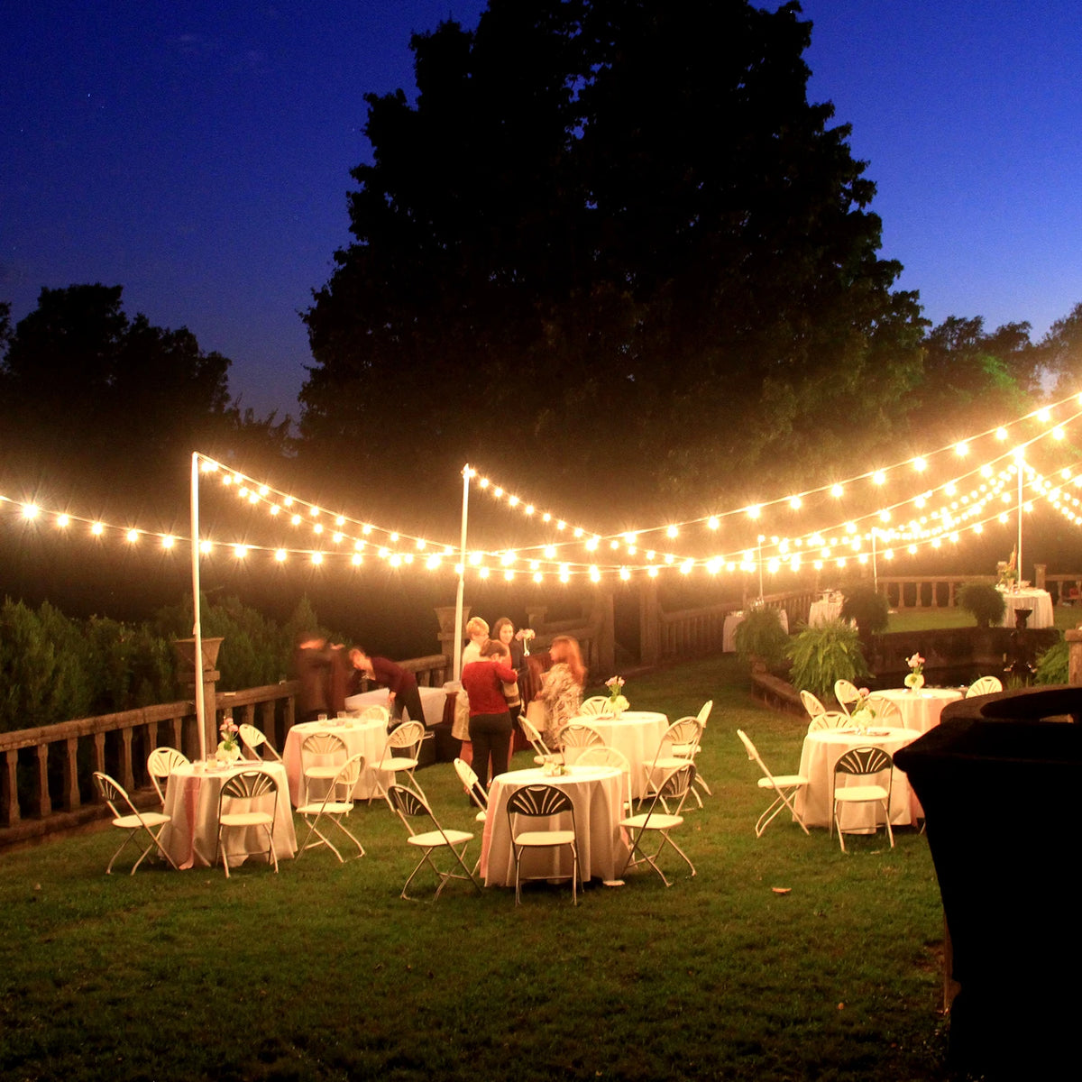 200FT ST38 LED Globe String Lights With Hooks