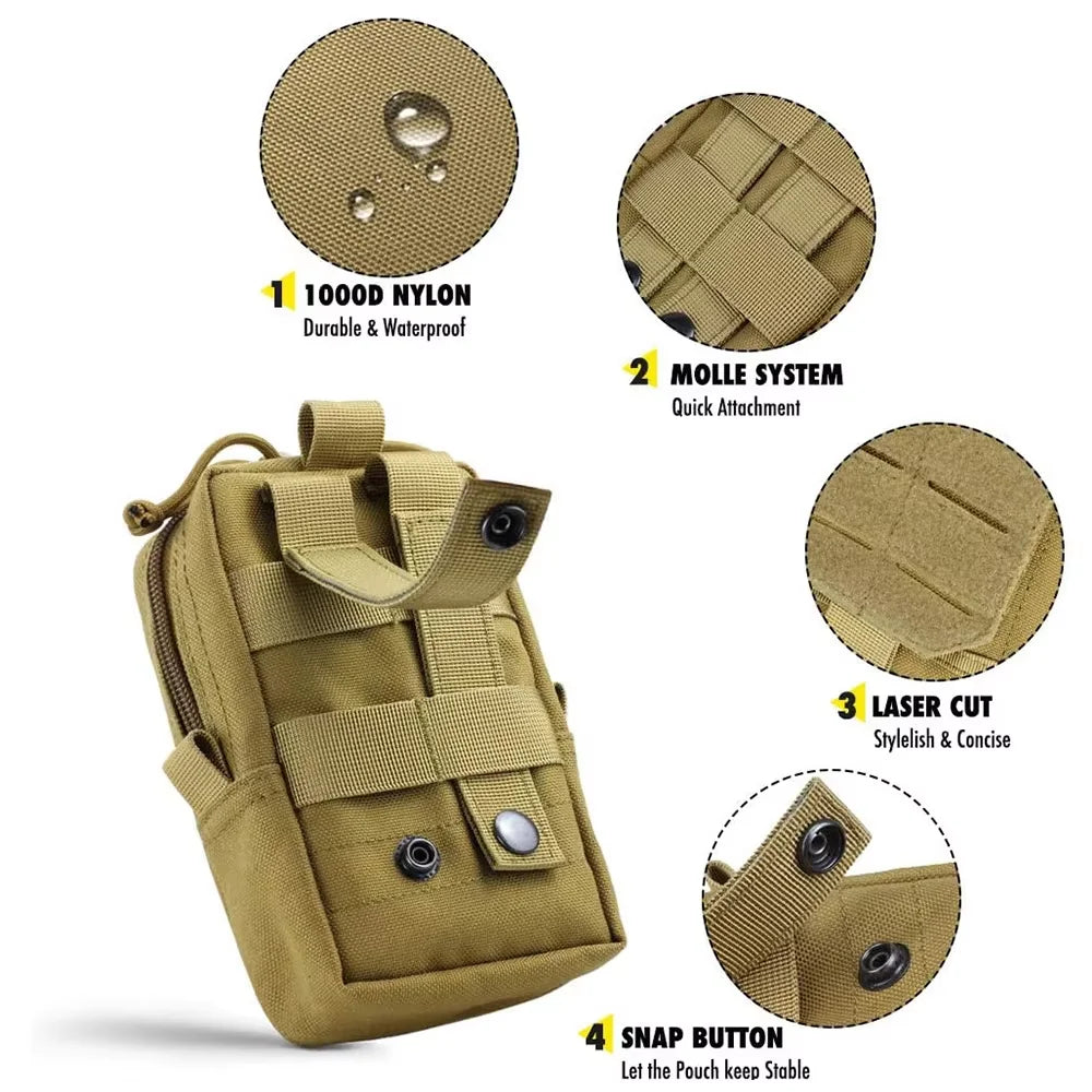 PETRAVEL Tactical Dog Harness Pouches for Training and Outdoor Gear