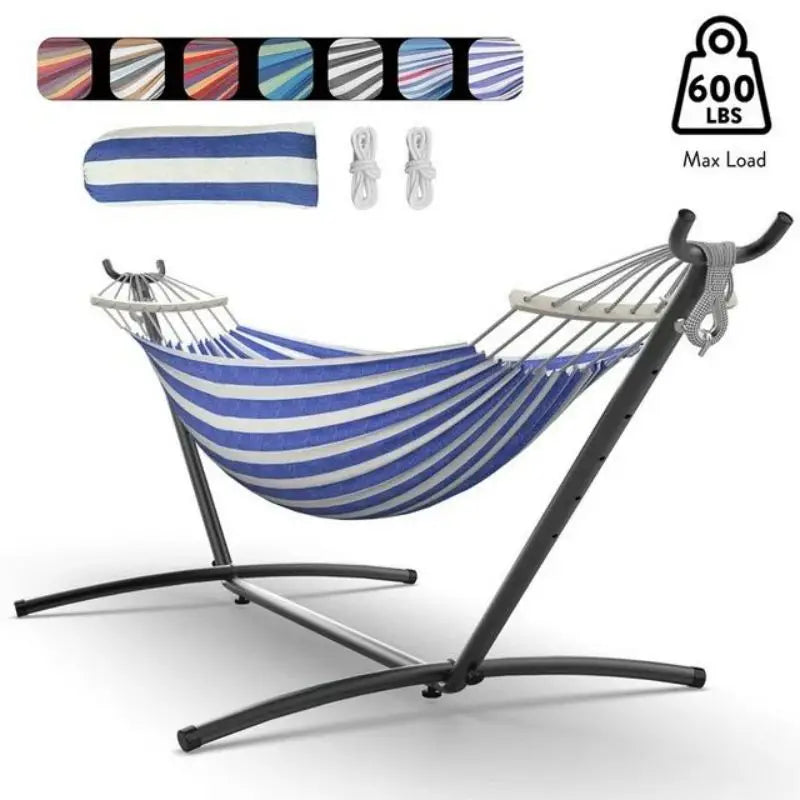 GYROOR Heavy Duty Adjustable Hammock With Stand For Couples