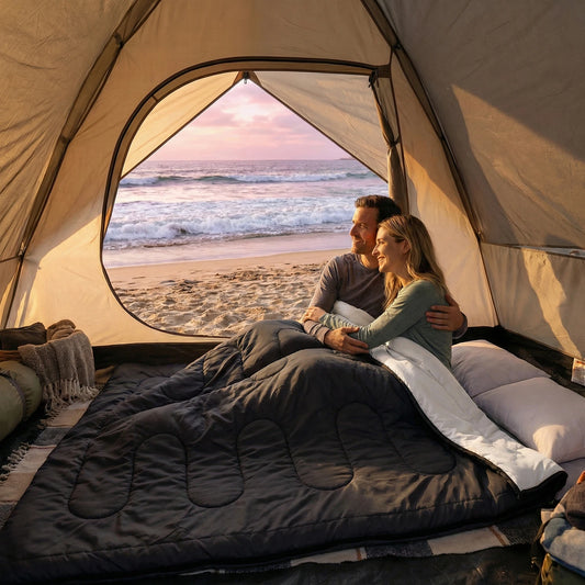 Double Sleeping Bag For Adults With Pillow Three Season