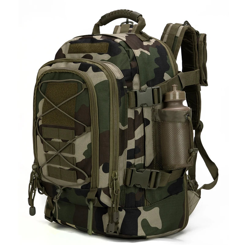 Lqarmy 65L Military Tactical Backpack For Hiking And Camping