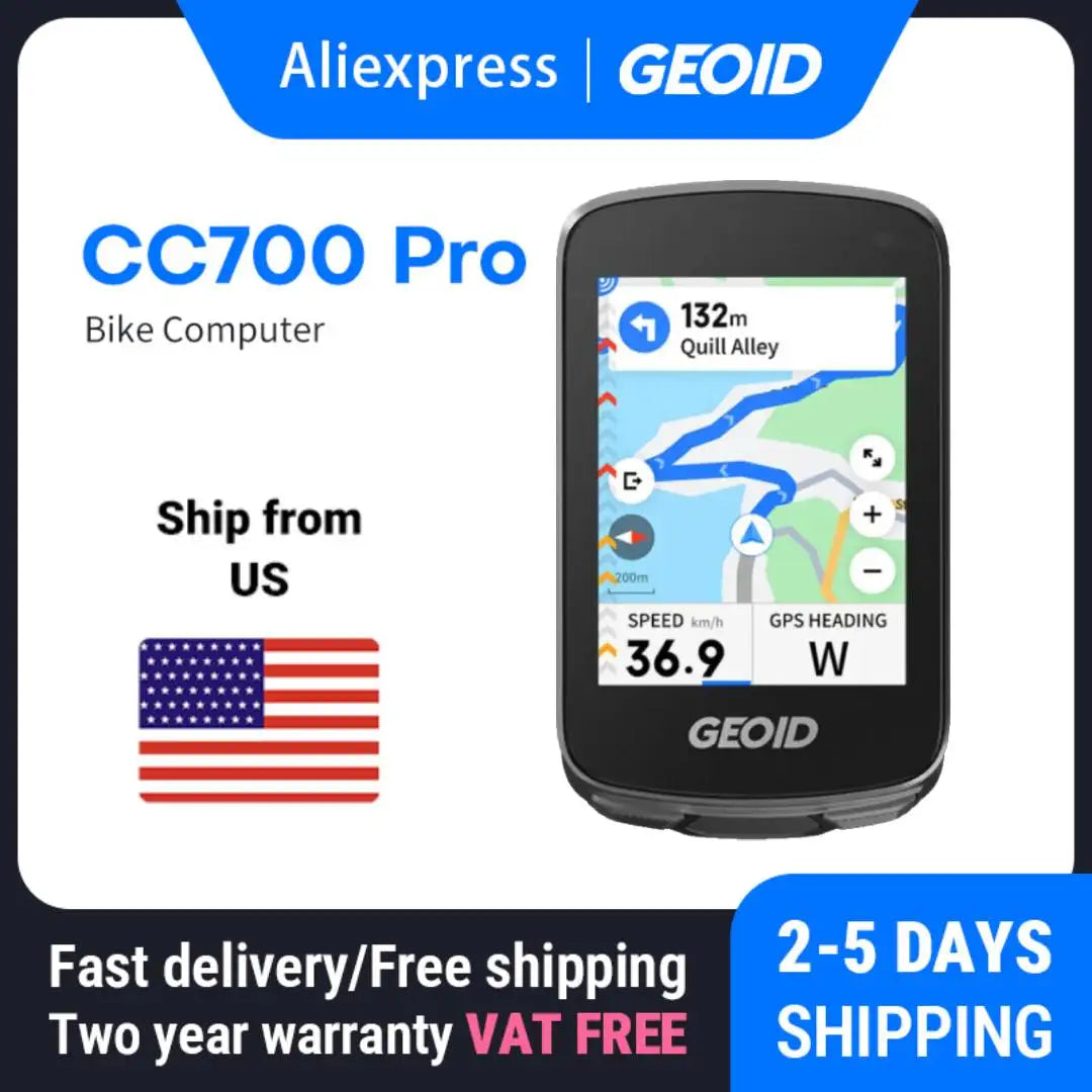 GEOID CC700 Pro GPS Bicycle Computer With 2.8 Inch Touchscreen Global Navigation